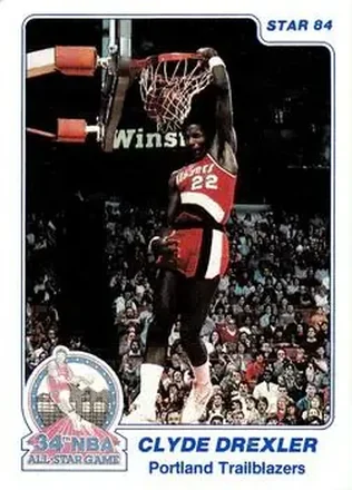 1984 Star Slam Dunk Championship #3 - Clyde Drexler - Portland Trail Blazers