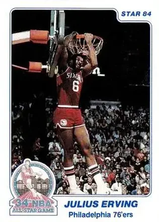 1984 Star Slam Dunk Championship #4 - Julius Erving - Philadelphia 76ers