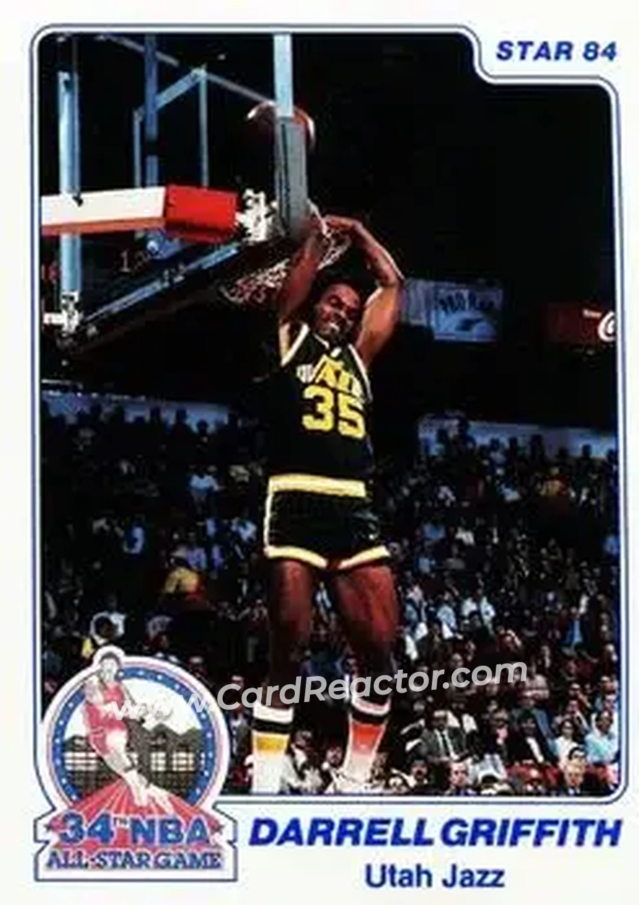 1984 Star Slam Dunk Championship #5 - Darrell Griffith - Utah Jazz - Front