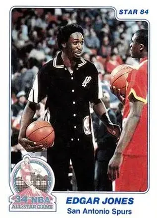 1984 Star Slam Dunk Championship #6 - Edgar Jones - San Antonio Spurs