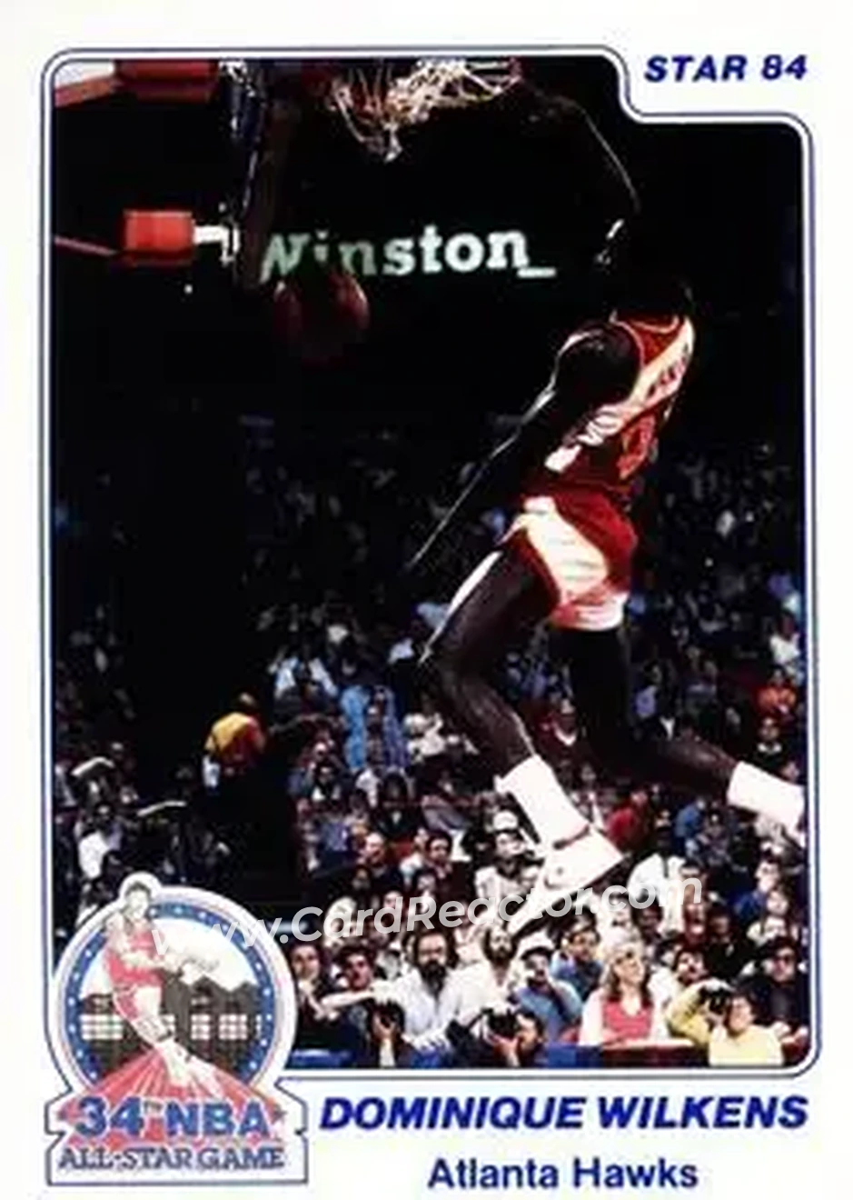 1984 Star Slam Dunk Championship #9 - Dominique Wilkins - Atlanta Hawks - Front