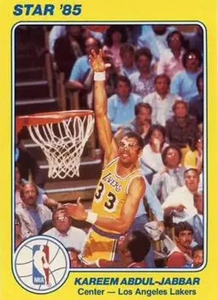 1984-85 Star Court Kings #1 - Kareem Abdul-Jabbar - Los Angeles Lakers