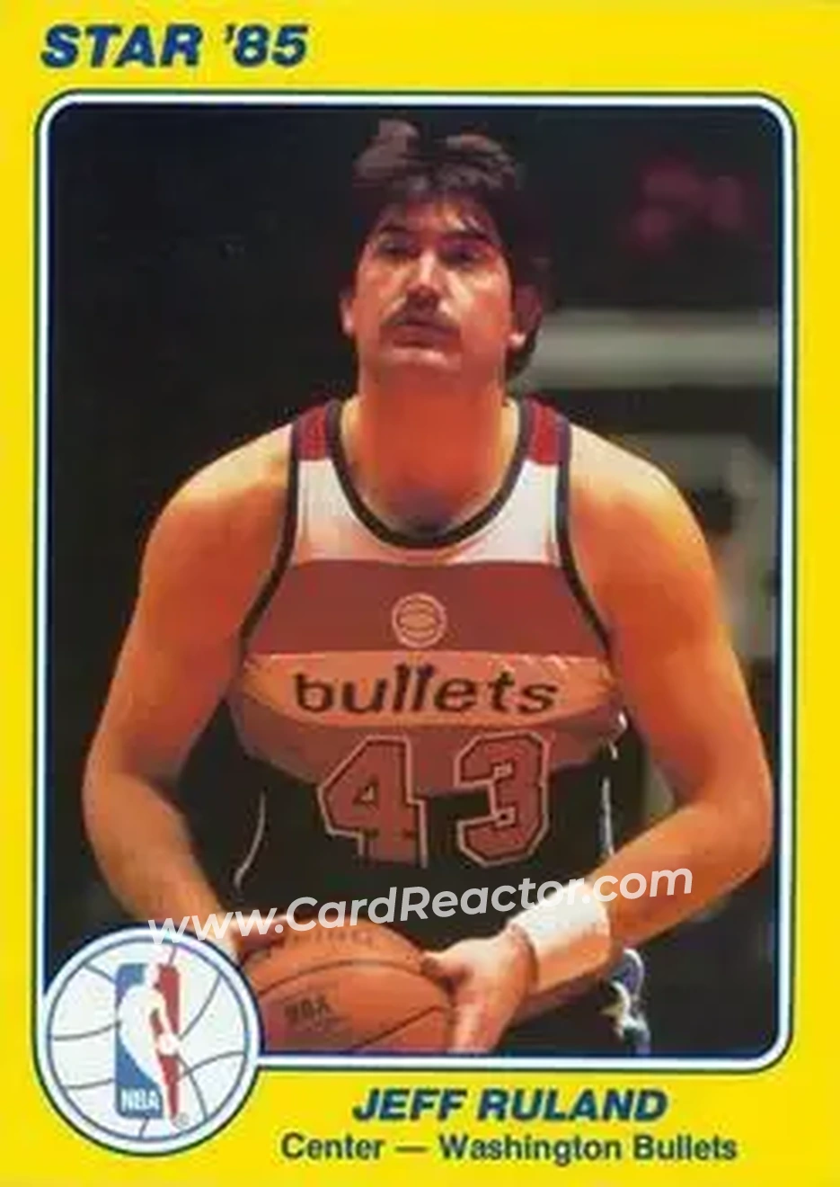 1984-85 Star Court Kings #2 - Jeff Ruland - Washington Bullets - Front