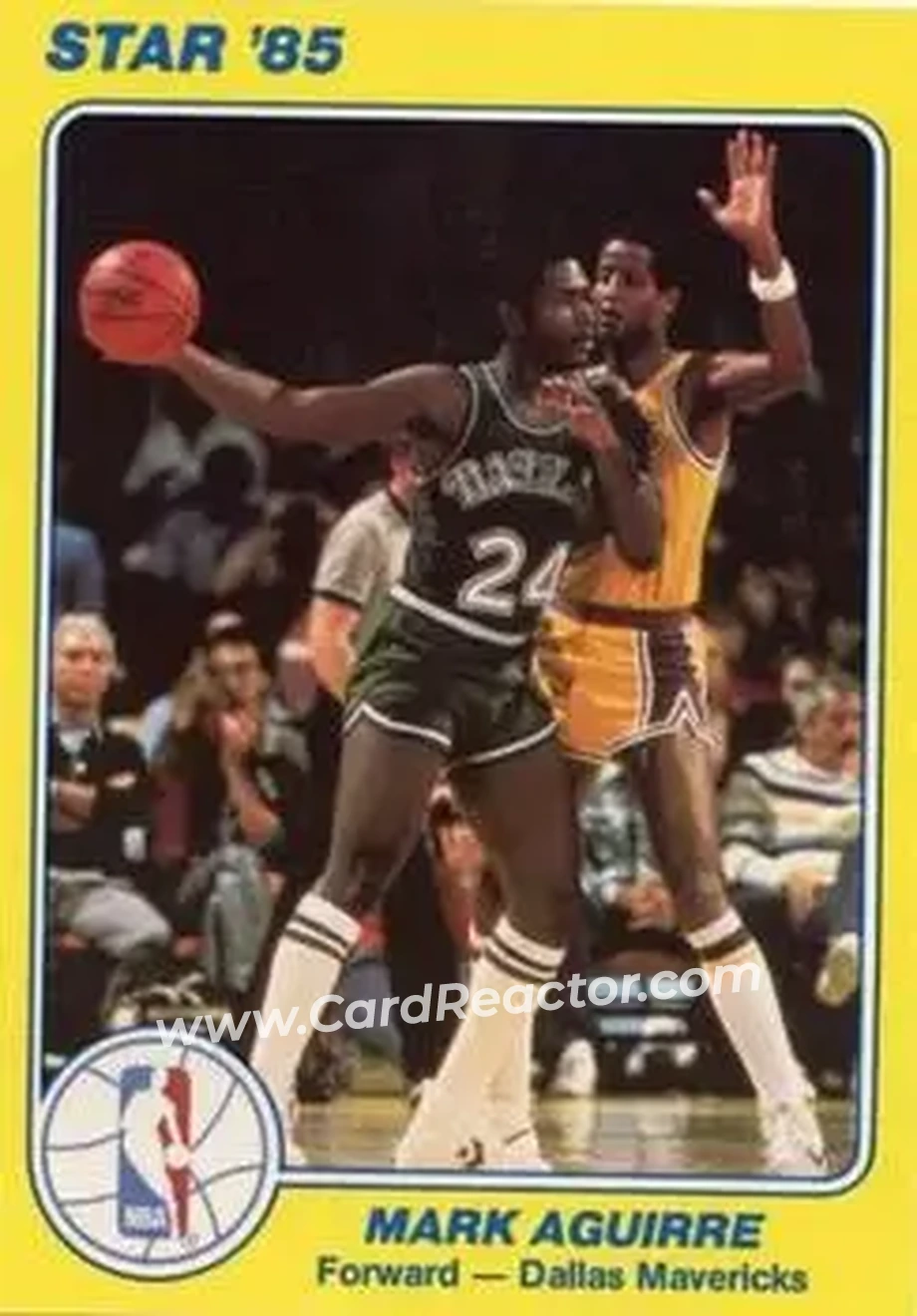 1984-85 Star Court Kings #3 - Mark Aguirre - Dallas Mavericks - Front