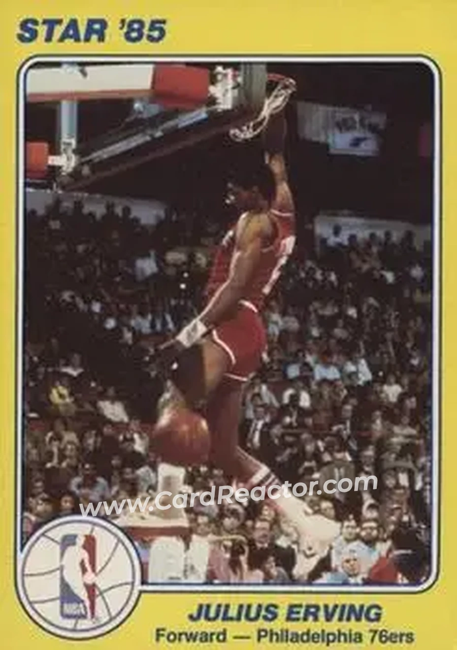 1984-85 Star Court Kings #4 - Julius Erving - Philadelphia 76ers - Front