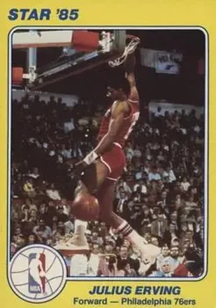 1984-85 Star Court Kings #4 - Julius Erving - Philadelphia 76ers