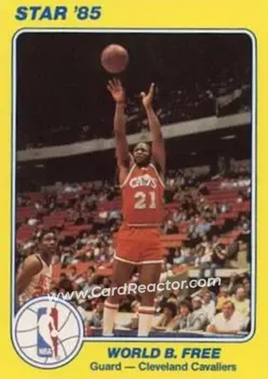 1984-85 Star Court Kings #8 - World B. Free - Cleveland Cavaliers - Front