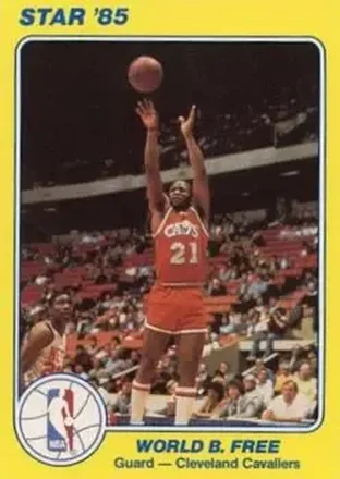 1984-85 Star Court Kings #8 - World B. Free - Cleveland Cavaliers