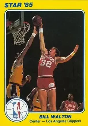 1984-85 Star Court Kings #9 - Bill Walton - Los Angeles Clippers