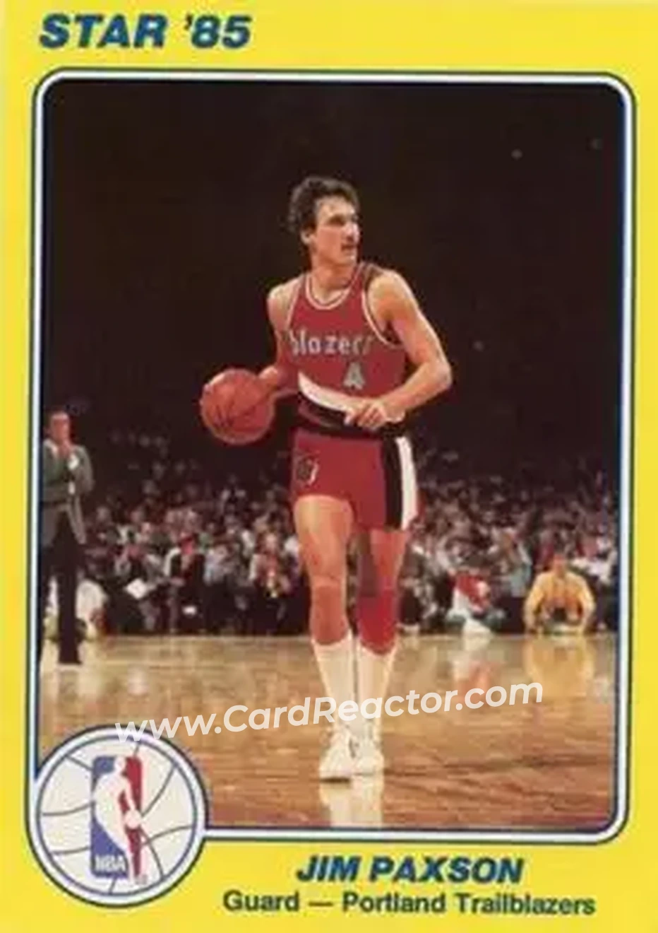 1984-85 Star Court Kings #13 - Jim Paxson - Portland Trail Blazers - Front