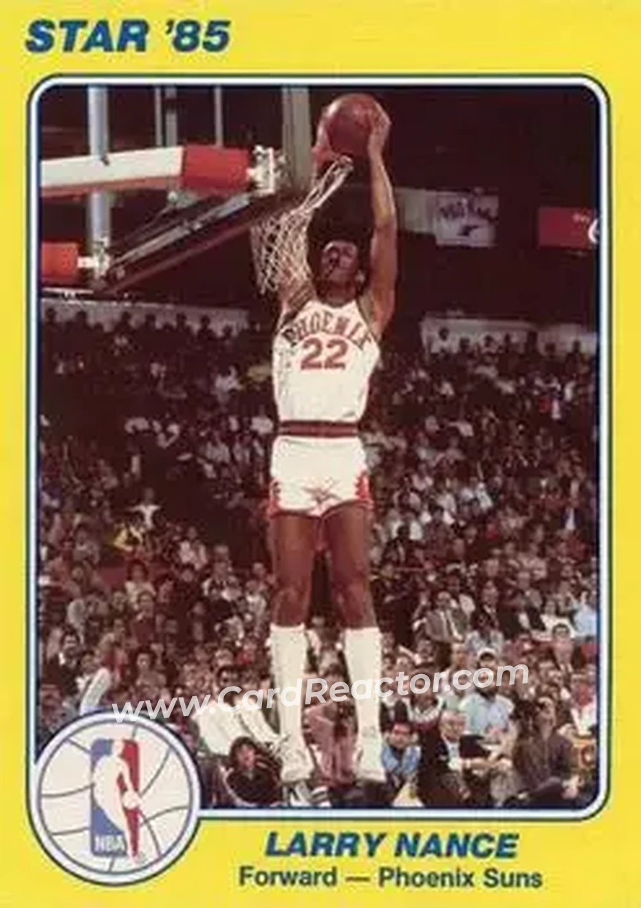 1984-85 Star Court Kings #19 - Larry Nance - Phoenix Suns - Front 1984-85 Star Court Kings #19 - Larry Nance - Phoenix Suns - Front