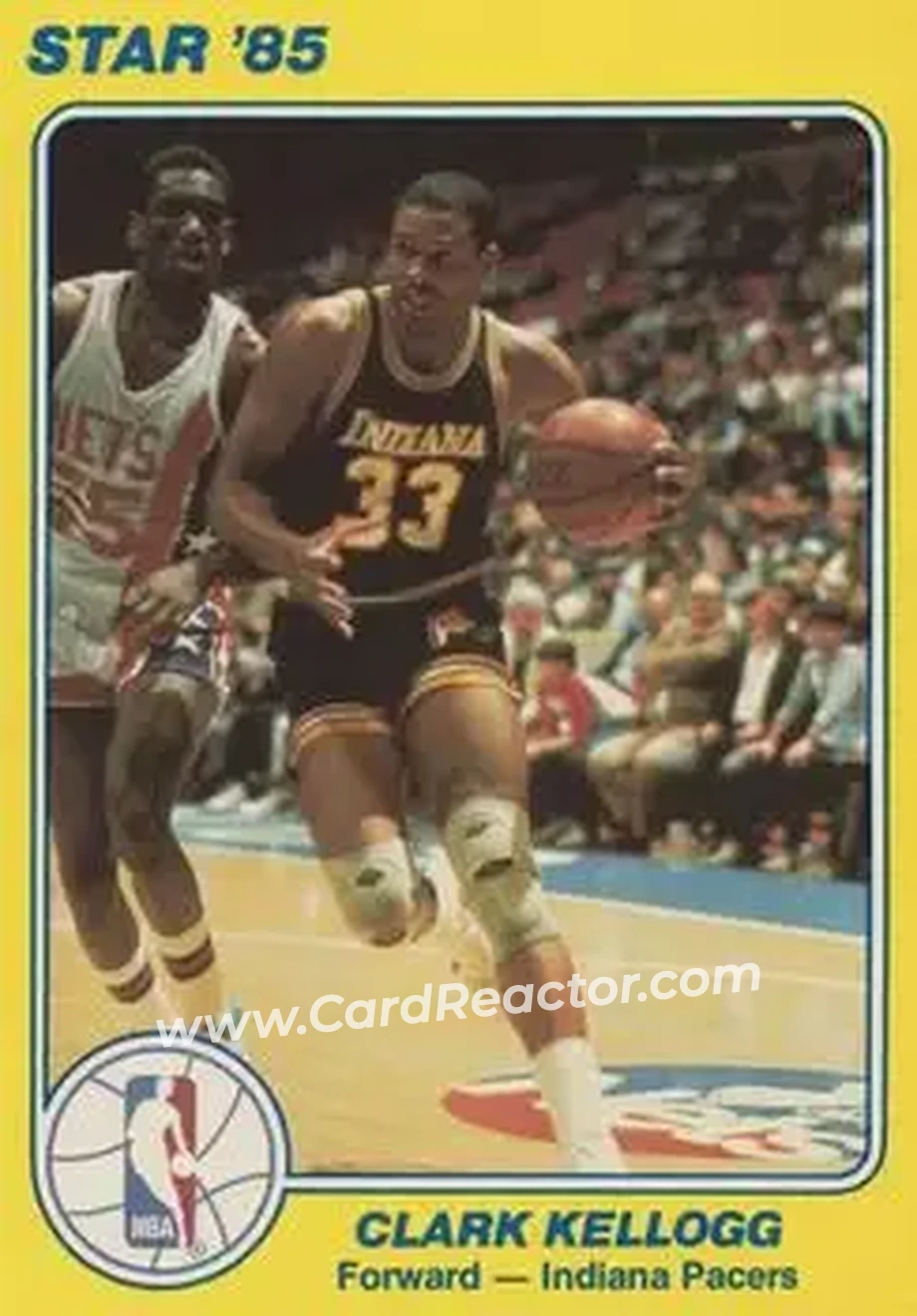 1984-85 Star Court Kings #20 - Clark Kellogg - Indiana Pacers - Front 1984-85 Star Court Kings #20 - Clark Kellogg - Indiana Pacers - Front