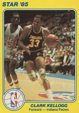 1984-85 Star Court Kings #20 - Clark Kellogg - Indiana Pacers