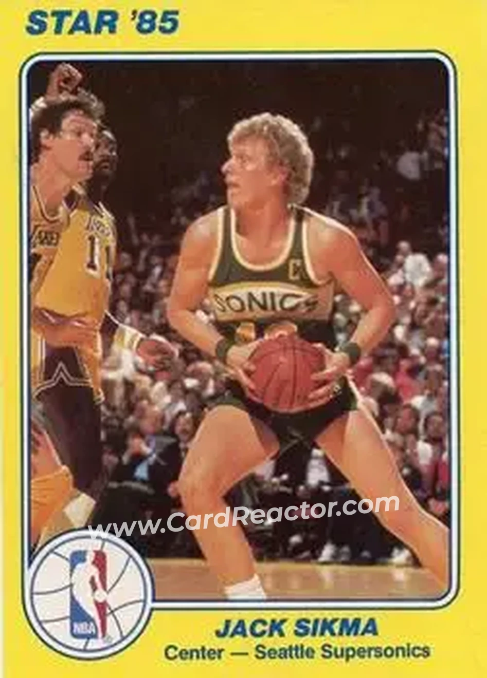 1984-85 Star Court Kings #21 - Jack Sikma - Seattle SuperSonics - Front