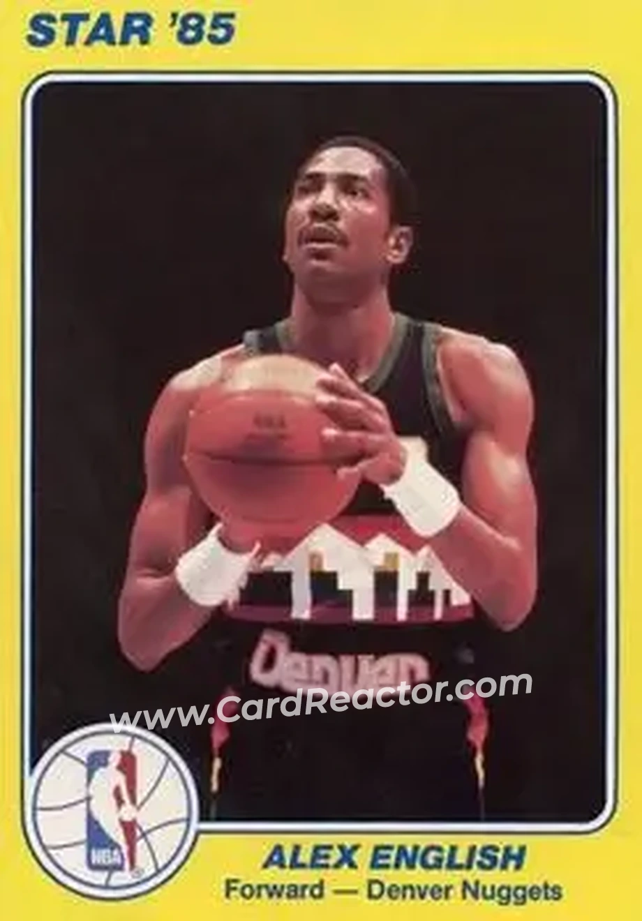 1984-85 Star Court Kings #22 - Alex English - Denver Nuggets - Front