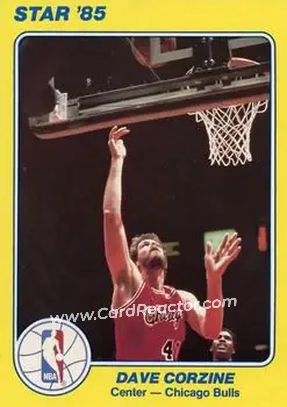 1984-85 Star Court Kings #24 - Dave Corzine - Chicago Bulls - Front