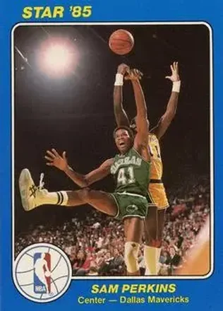 1984-85 Star Court Kings #33 - Sam Perkins - Dallas Mavericks