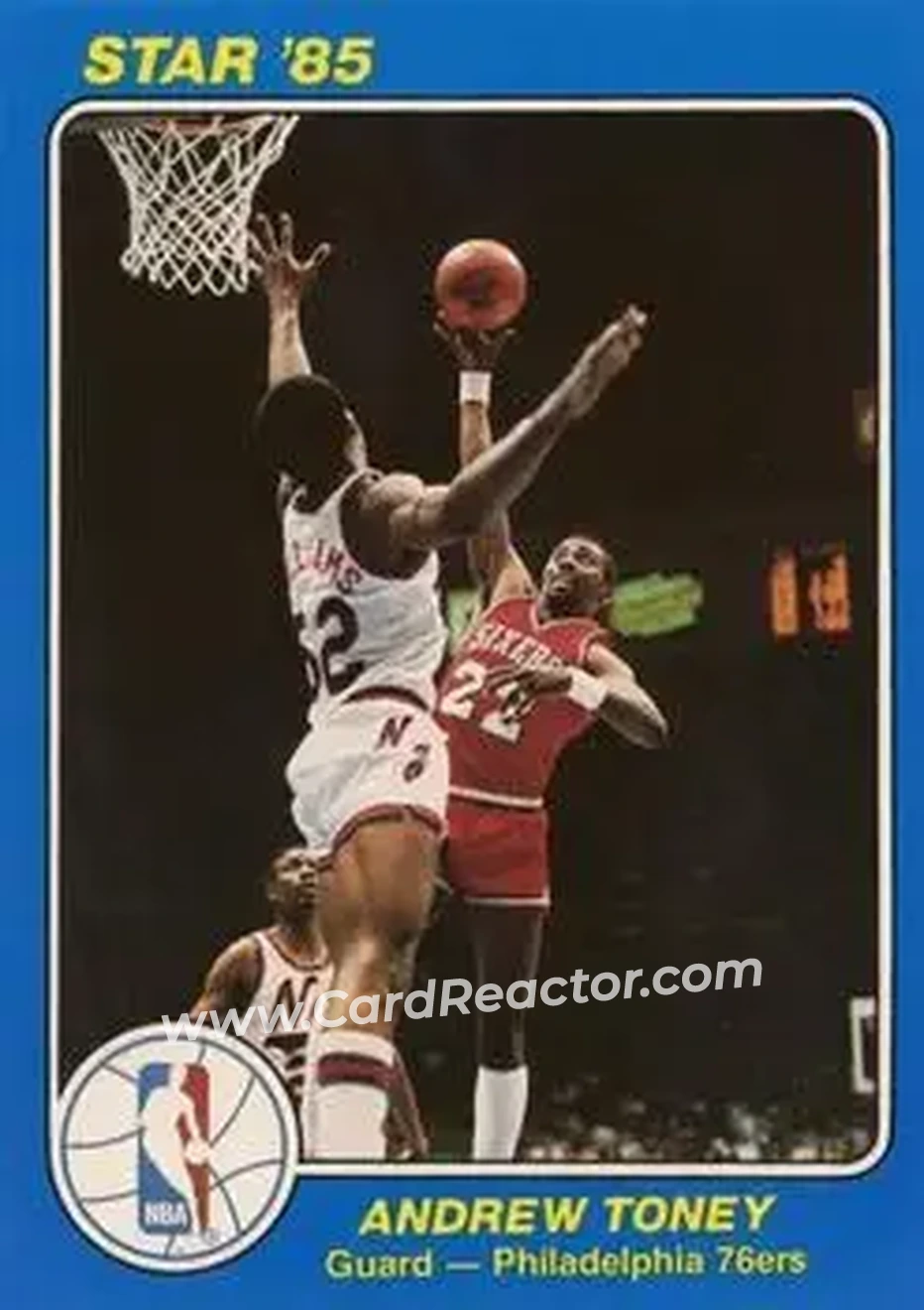 1984-85 Star Court Kings #35 - Andrew Toney - Philadelphia 76ers - Front