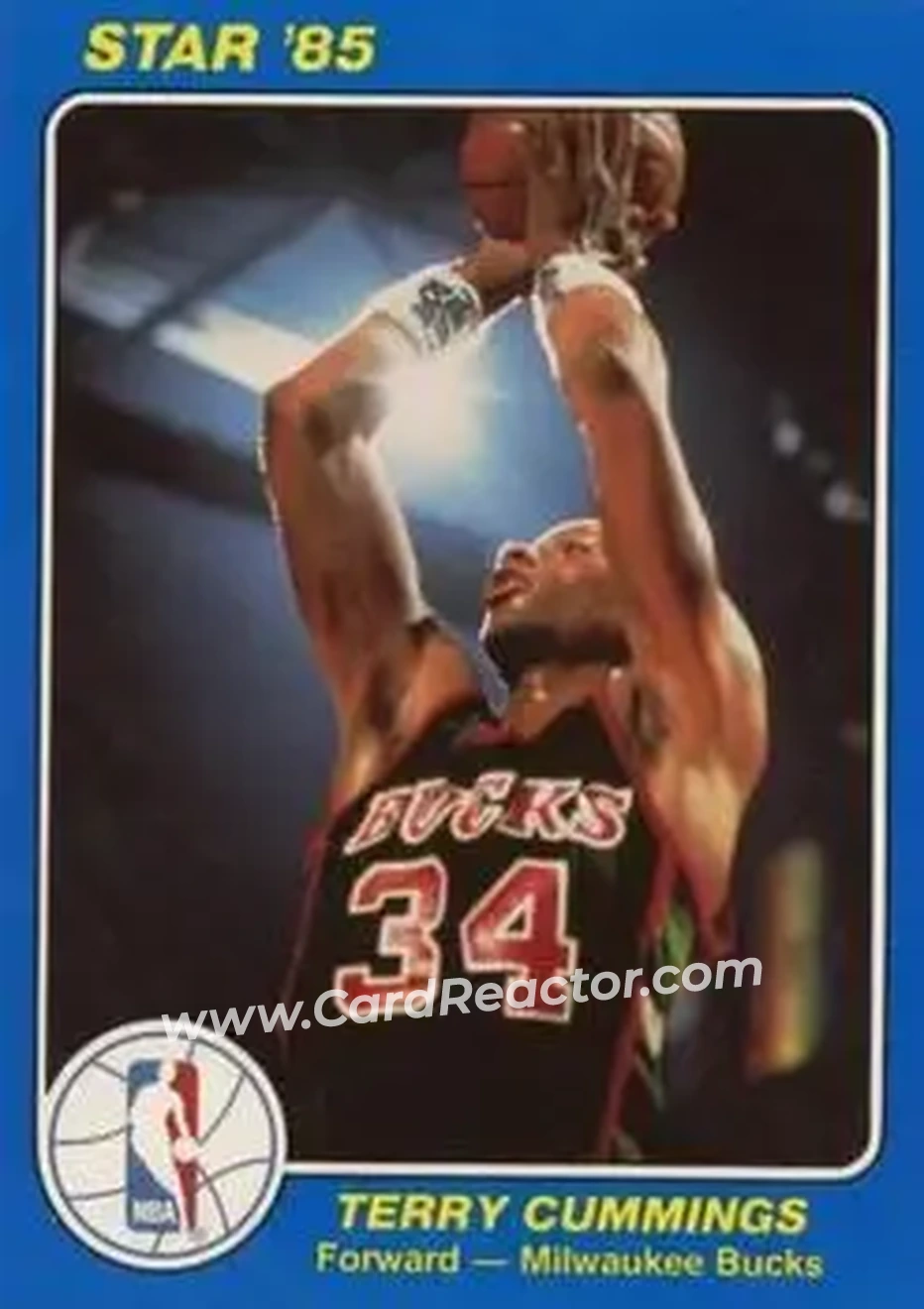 1984-85 Star Court Kings #37 - Terry Cummings - Milwaukee Bucks - Front 1984-85 Star Court Kings #37 - Terry Cummings - Milwaukee Bucks - Front