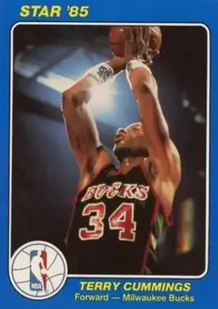 1984-85 Star Court Kings #37 - Terry Cummings - Milwaukee Bucks