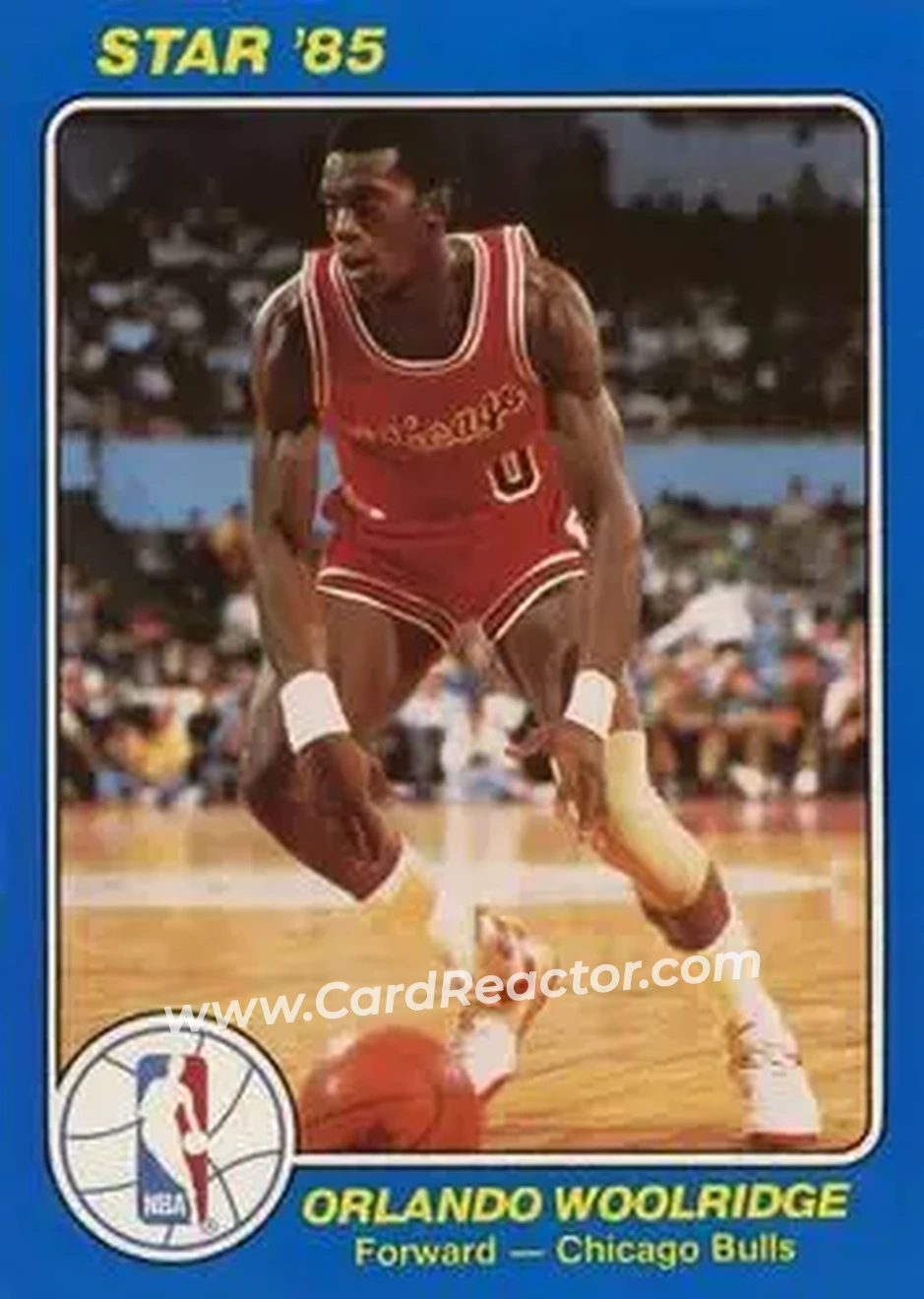 1984-85 Star Court Kings #38 - Orlando Woolridge - Chicago Bulls - Front