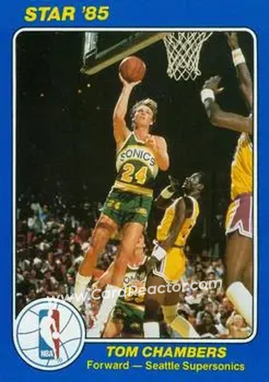 1984-85 Star Court Kings #39 - Tom Chambers - Seattle SuperSonics - Front