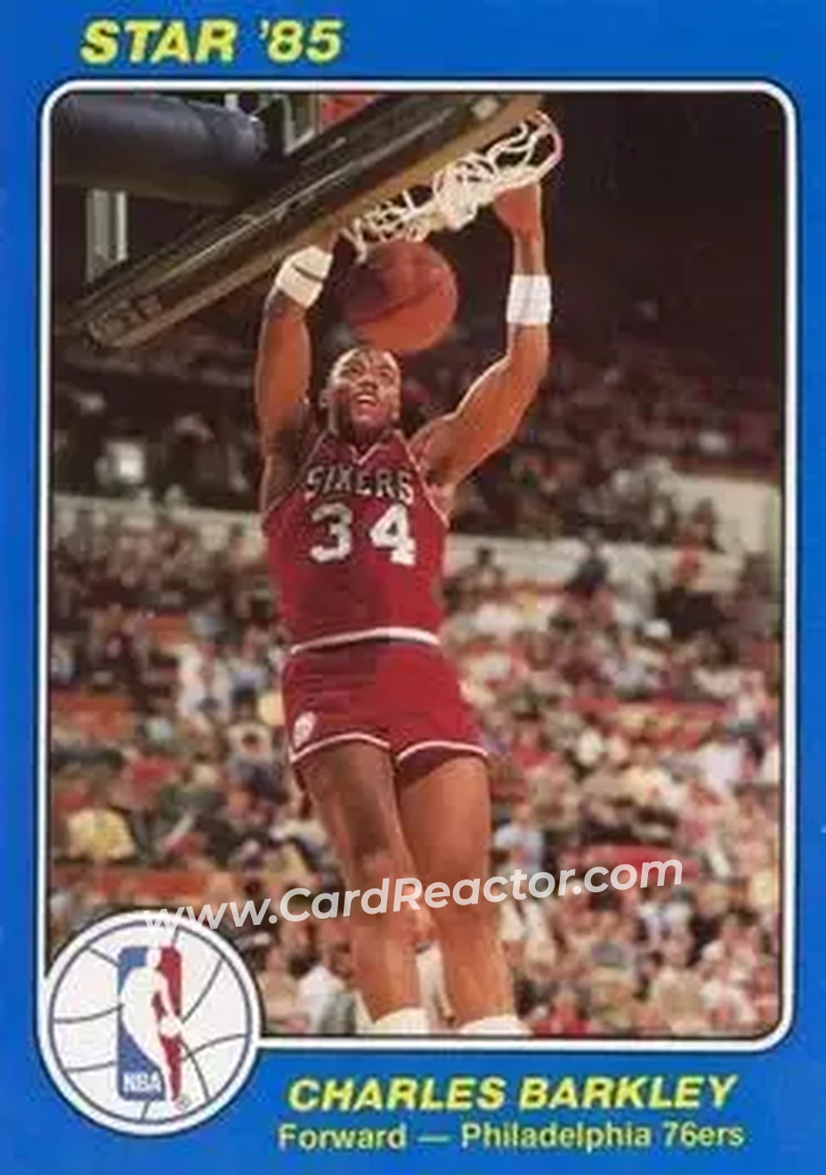 1984-85 Star Court Kings #41 - Charles Barkley - Philadelphia 76ers - Front 1984-85 Star Court Kings #41 - Charles Barkley - Philadelphia 76ers - Front