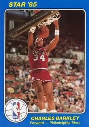 1984-85 Star Court Kings #41 - Charles Barkley - Philadelphia 76ers