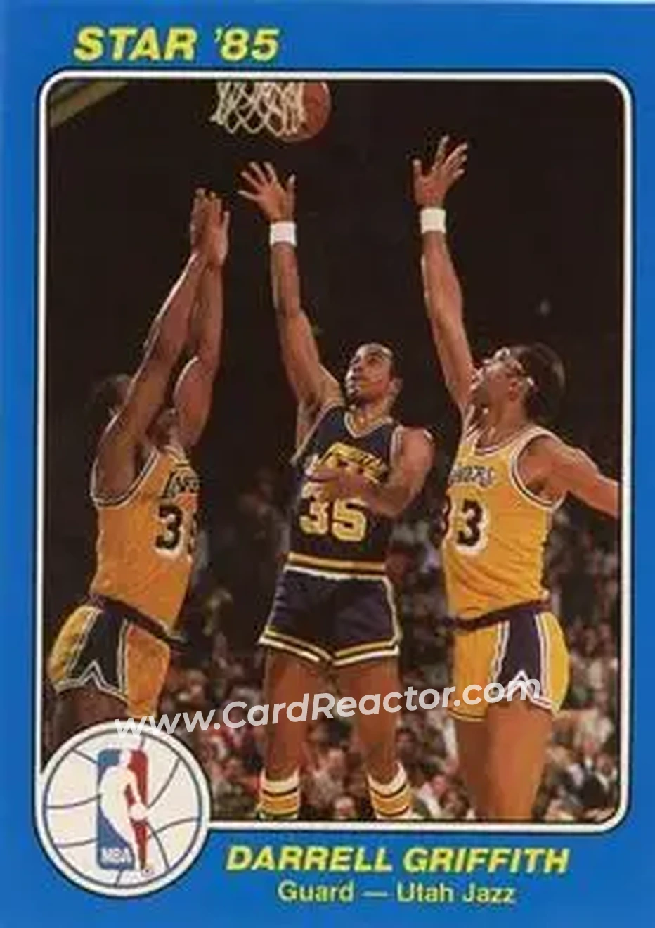 1984-85 Star Court Kings #45 - Darrell Griffith - Utah Jazz - Front