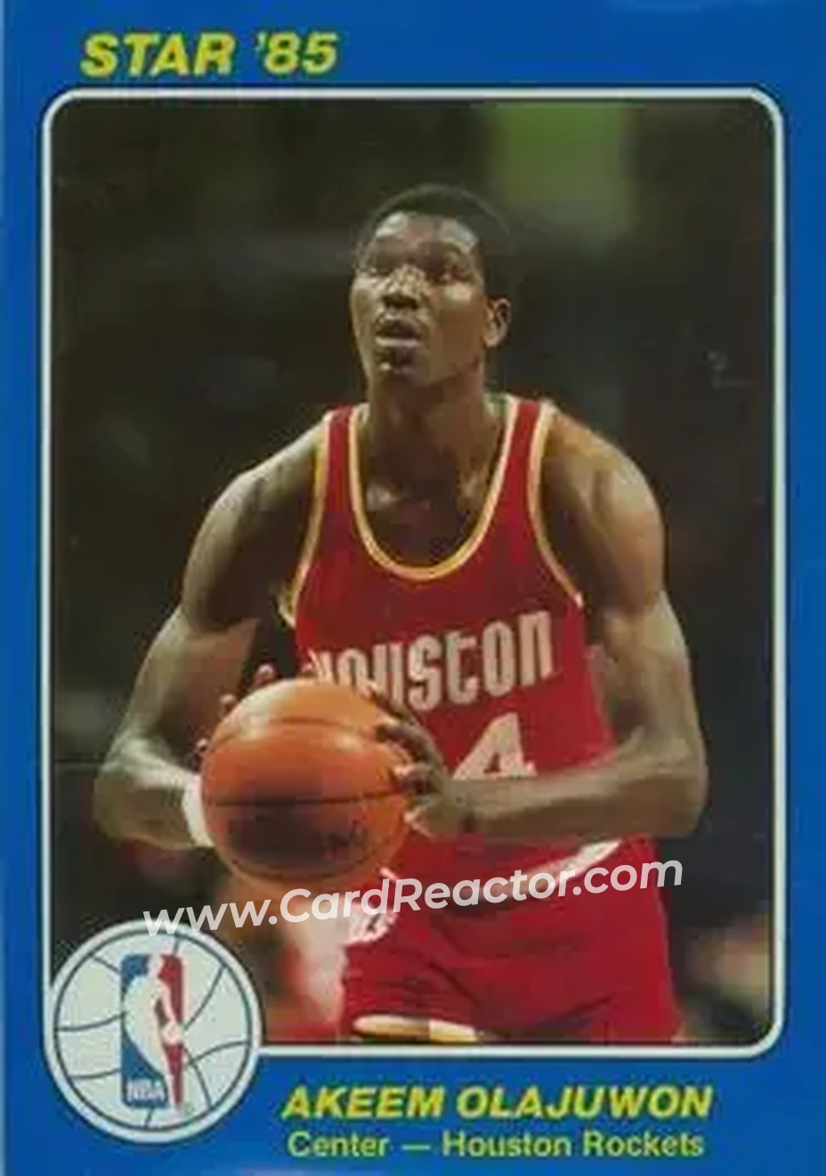 1984-85 Star Court Kings #47 - Hakeem Olajuwon - Houston Rockets - Front 1984-85 Star Court Kings #47 - Hakeem Olajuwon - Houston Rockets - Front