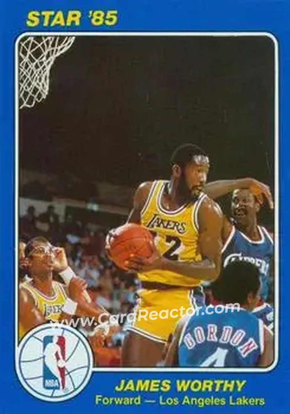 1984-85 Star Court Kings #49 - James Worthy - Los Angeles Lakers - Front 1984-85 Star Court Kings #49 - James Worthy - Los Angeles Lakers - Front