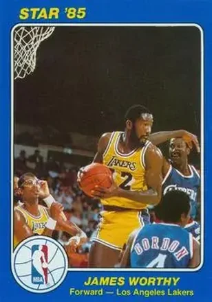 1984-85 Star Court Kings #49 - James Worthy - Los Angeles Lakers