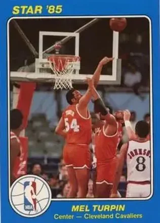 1984-85 Star Court Kings #50 - Mel Turpin - Cleveland Cavaliers