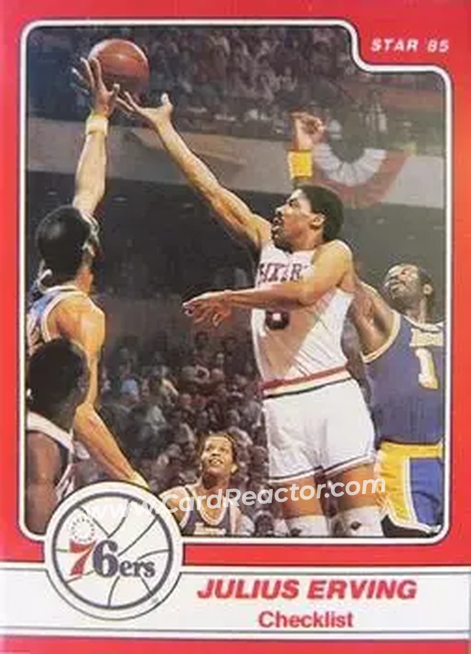 1984-85 Star Julius Erving #1 - Julius Erving - Philadelphia 76ers - Front