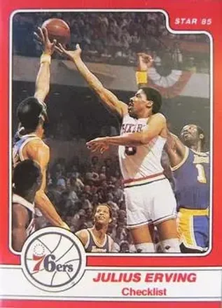 1984-85 Star Julius Erving #1 - Julius Erving - Philadelphia 76ers