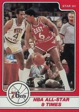 1984-85 Star Julius Erving #4 - Julius Erving - Philadelphia 76ers