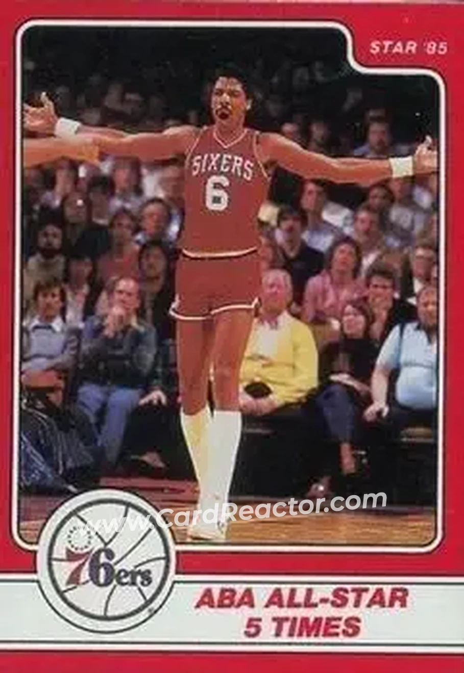 1984-85 Star Julius Erving #5 - Julius Erving - Philadelphia 76ers - Front