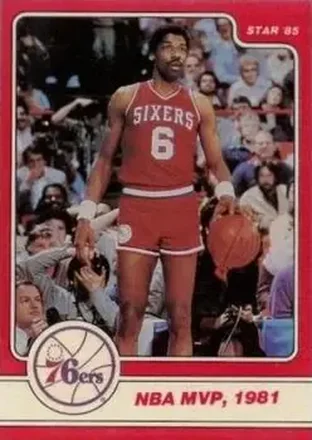 1984-85 Star Julius Erving #8 - Julius Erving - Philadelphia 76ers