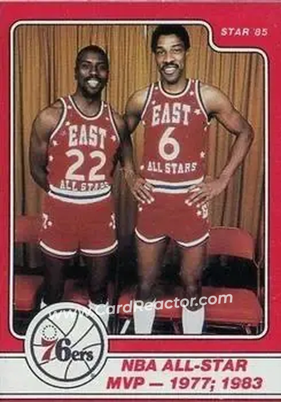 1984-85 Star Julius Erving #11 - Julius Erving - Philadelphia 76ers - Front
