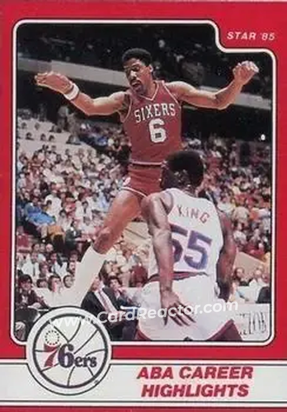 1984-85 Star Julius Erving #13 - Julius Erving - Philadelphia 76ers - Front