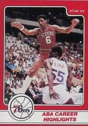 1984-85 Star Julius Erving #13 - Julius Erving - Philadelphia 76ers