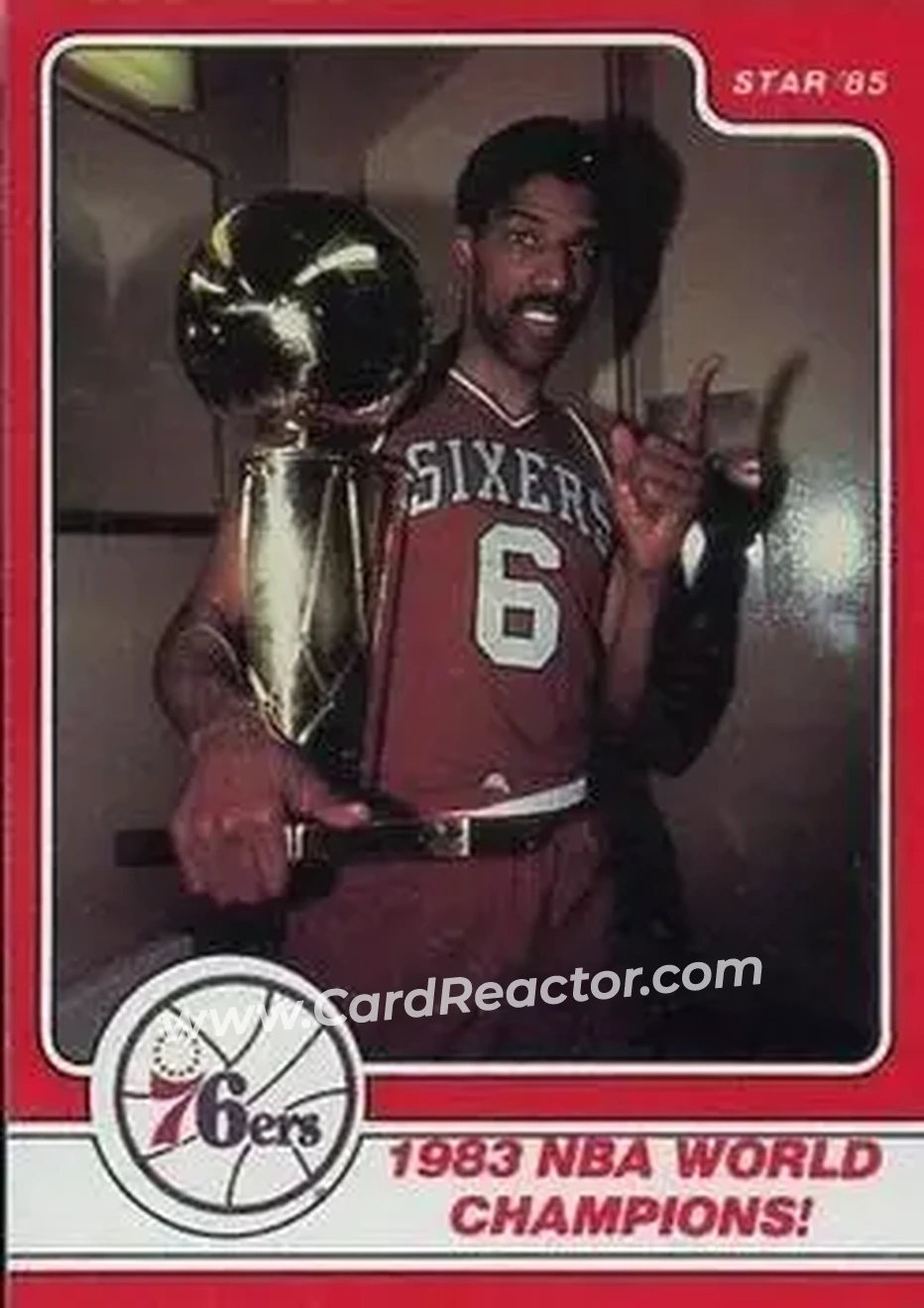 1984-85 Star Julius Erving #14 - Julius Erving - Philadelphia 76ers - Front