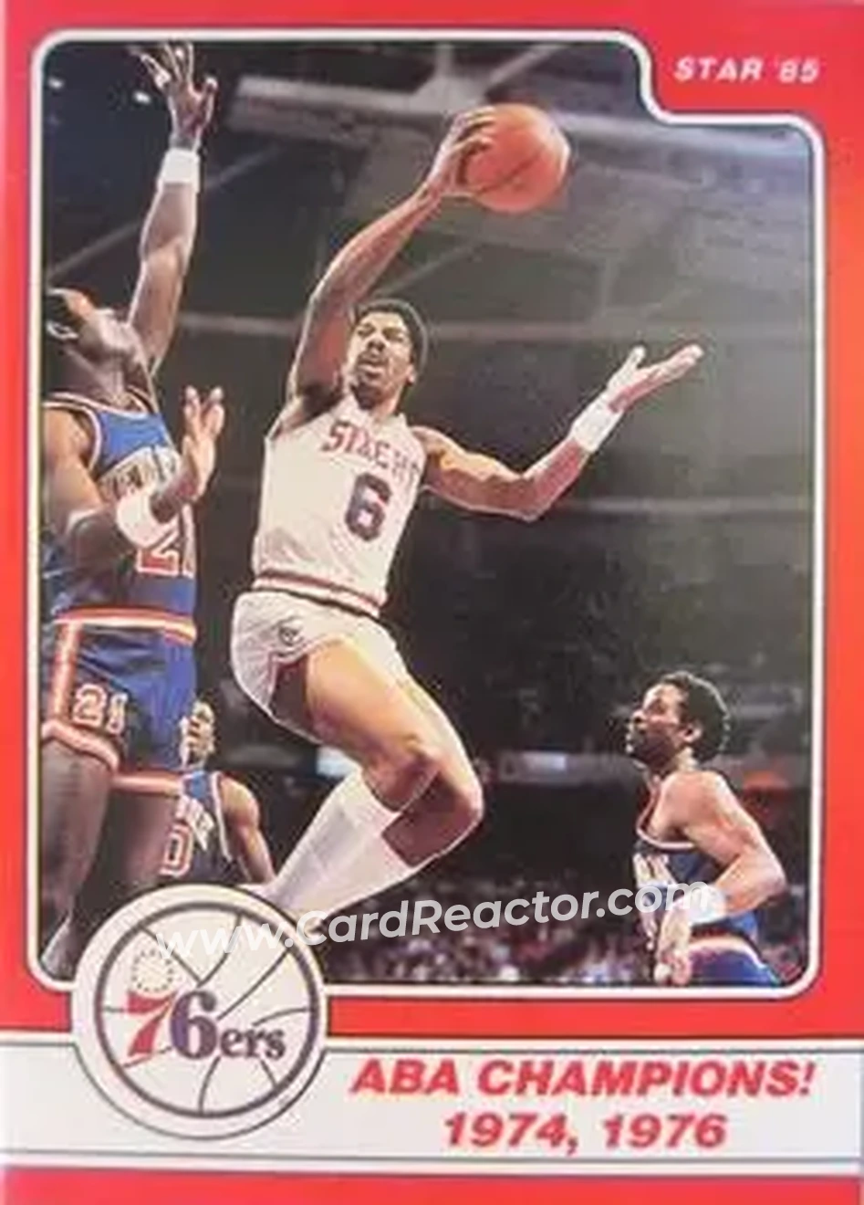 1984-85 Star Julius Erving #15 - Julius Erving - Philadelphia 76ers - Front