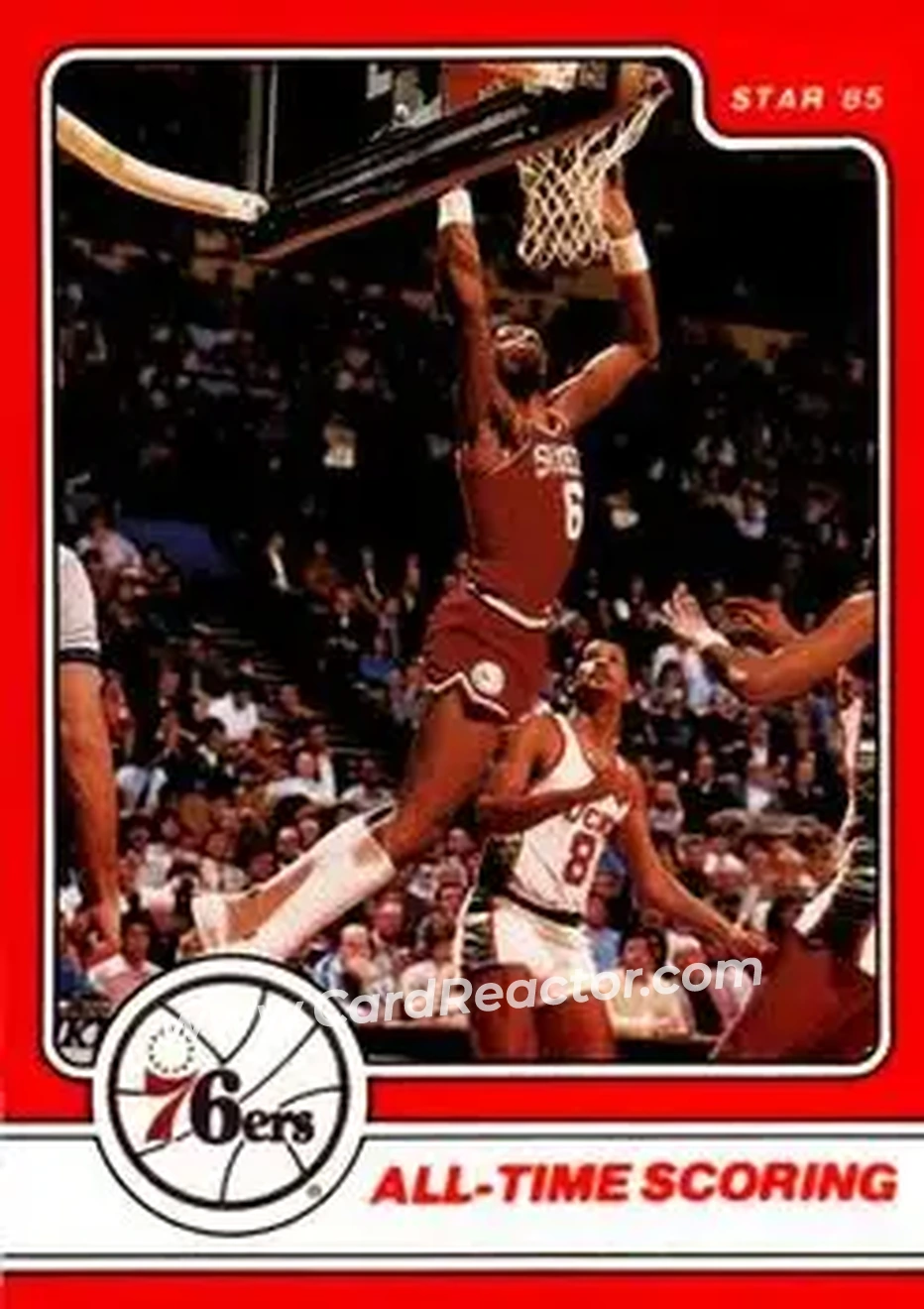 1984-85 Star Julius Erving #16 - Julius Erving - Philadelphia 76ers - Front