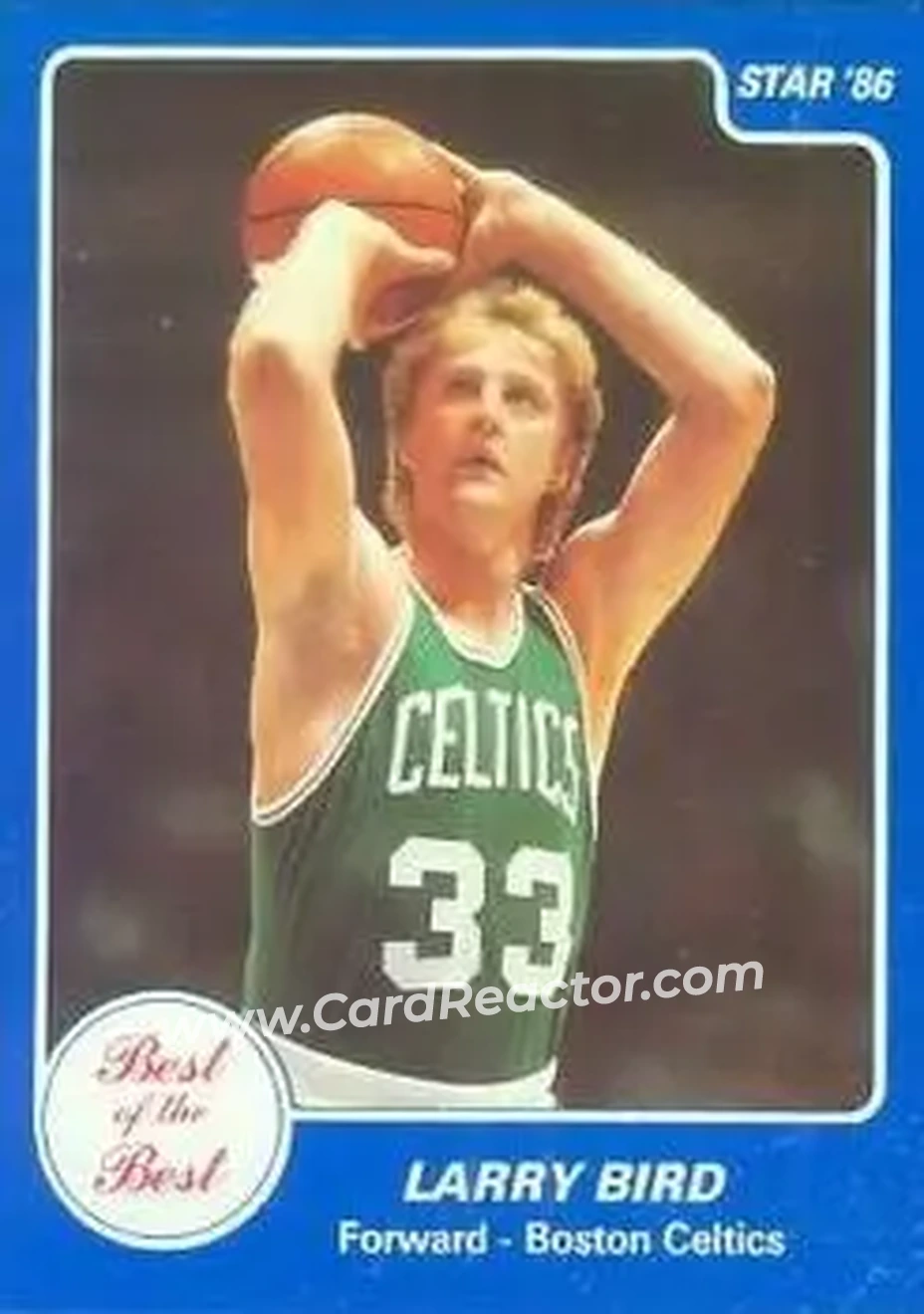 1986 Star Best of the Best #3 - Larry Bird - Boston Celtics - Front