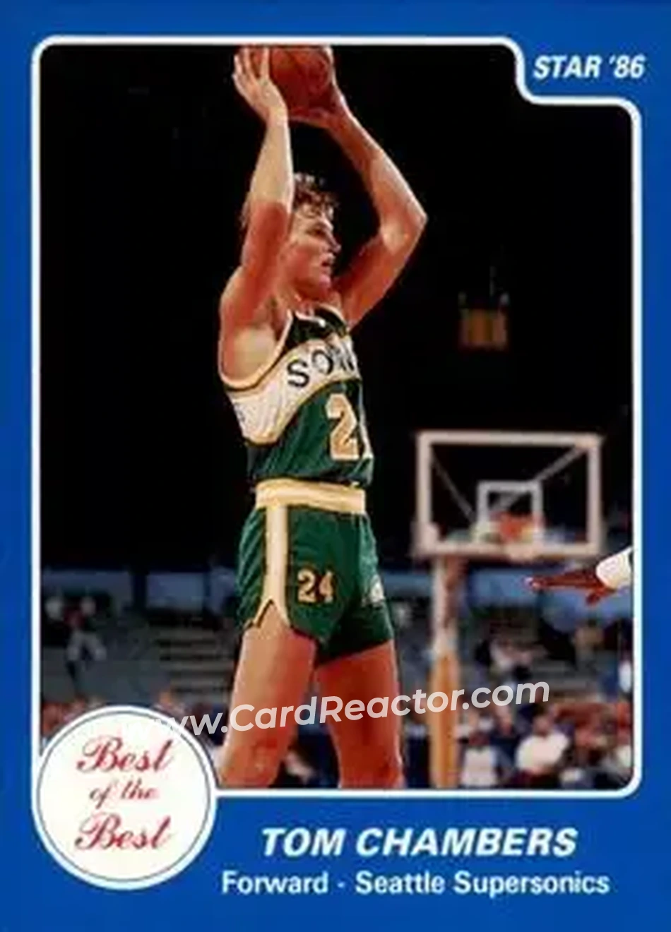 1986 Star Best of the Best #4 - Tom Chambers - Seattle SuperSonics - Front 1986 Star Best of the Best #4 - Tom Chambers - Seattle SuperSonics - Front