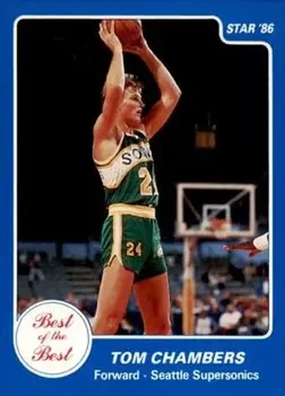 1986 Star Best of the Best #4 - Tom Chambers - Seattle SuperSonics