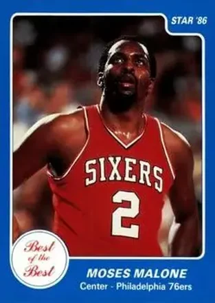 1986 Star Best of the Best #10 - Moses Malone - Philadelphia 76ers