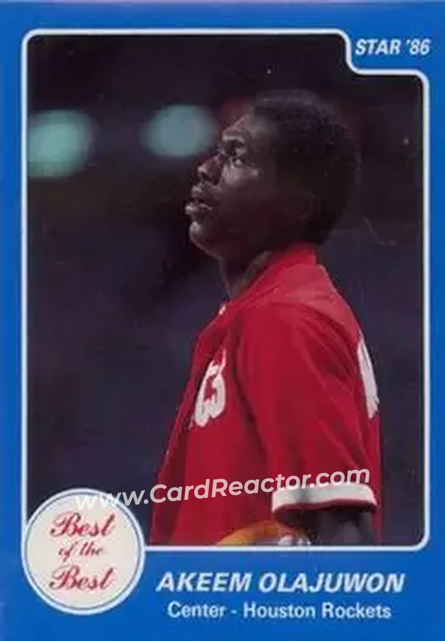 1986 Star Best of the Best #11 - Hakeem Olajuwon - Houston Rockets - Front