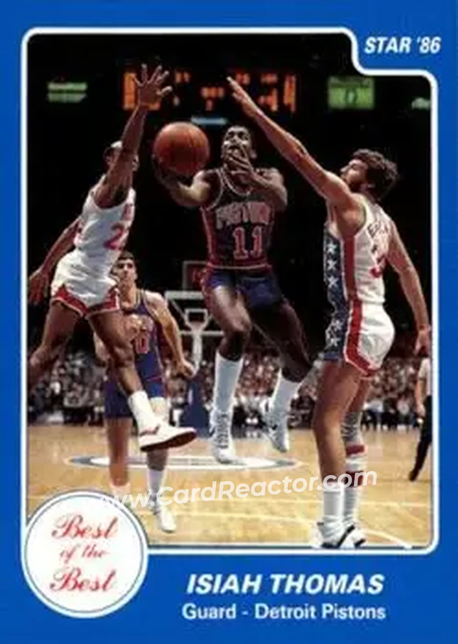 1986 Star Best of the Best #13 - Isiah Thomas - Detroit Pistons - Front